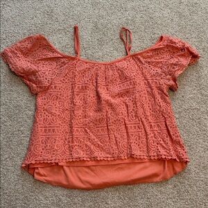 Miami Coral Lace Blouse
